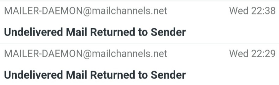 Mailchannels mails blev afvist af TDCs mailserver 